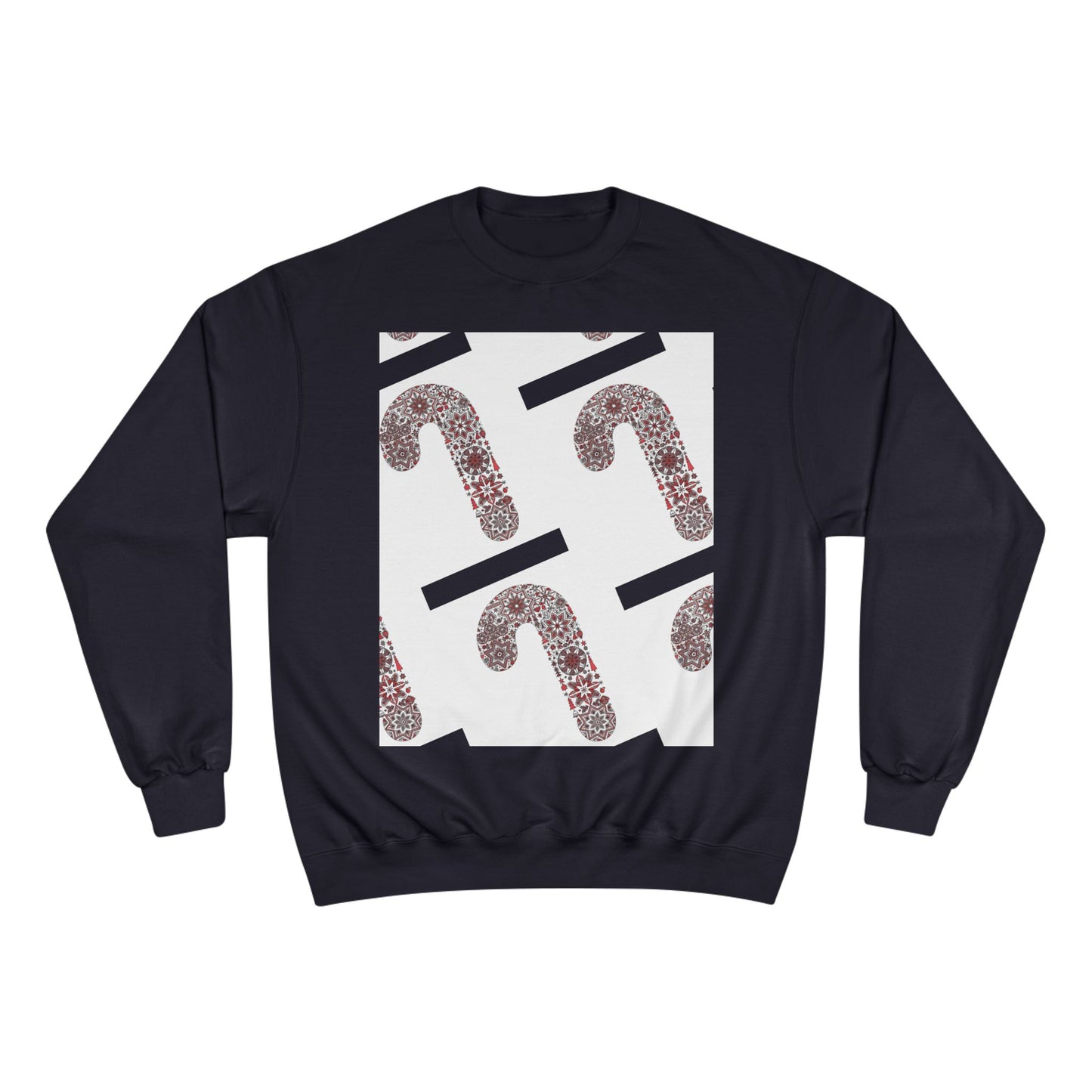 Candy Cane Champion Sweatshirt | Cozy Holiday Apparel, Christmas Sweater, Gift for Her, Winter Fashion, Festive Outfit