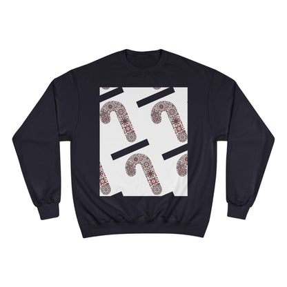 Candy Cane Champion Sweatshirt | Cozy Holiday Apparel, Christmas Sweater, Gift for Her, Winter Fashion, Festive Outfit
