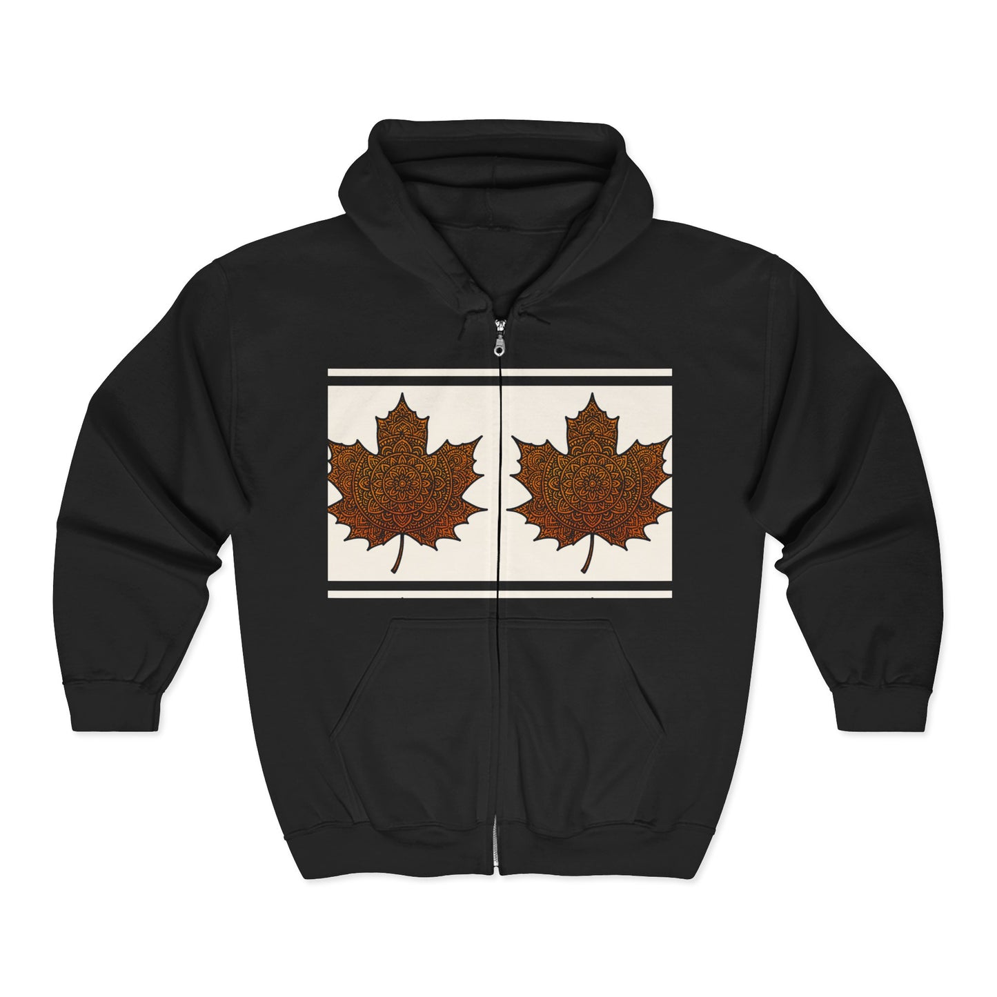 Autumn Leaf Zip Hoodie, Cozy Fall Sweatshirt, Unisex Fall Fashion, Halloween Outfit, Thanksgiving Gift
