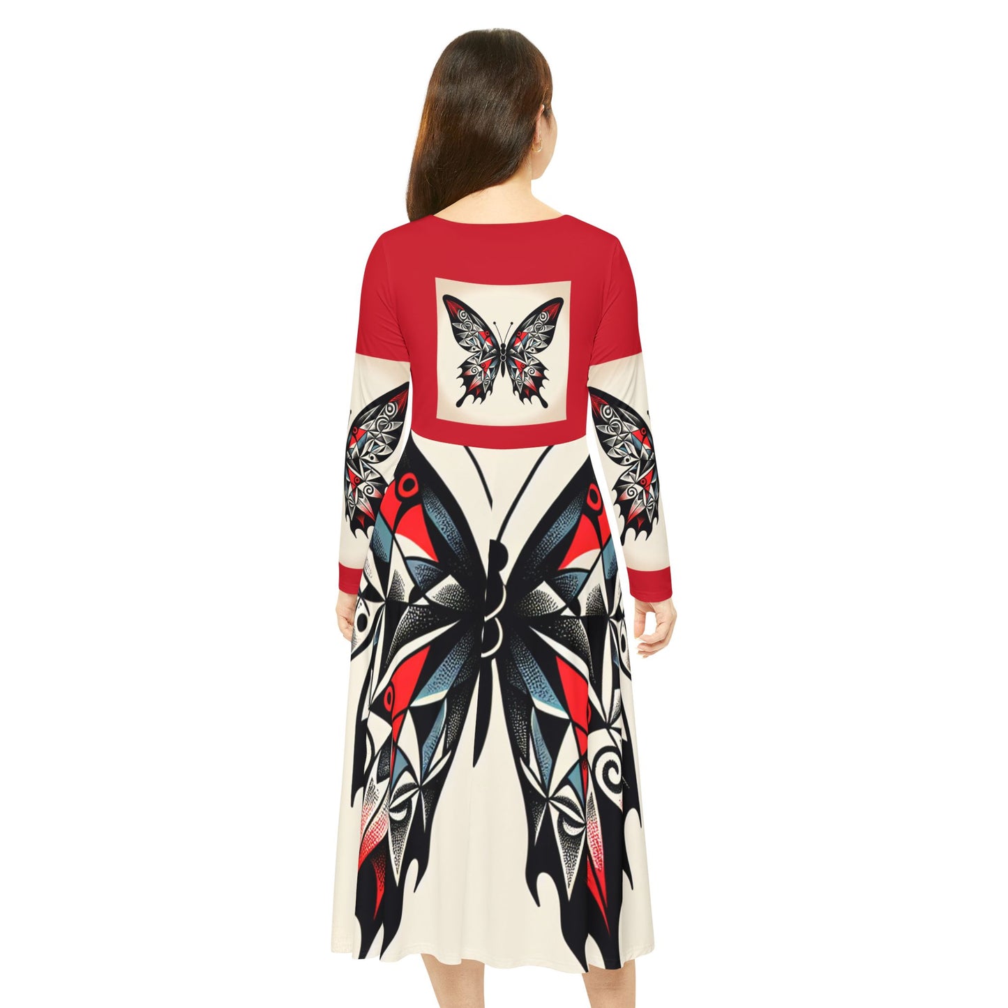 Women's Long Sleeve Dance Dress with Eye-Catching Butterfly Design - Ideal for Recitals, Spring Festivities, or Casual Wear, Dance [...]