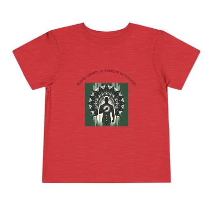 Patriotic Toddler Tee, Cute Kids Patriotic Shirt, Fun 4th of July Gift, Toddler Independence Day Shirt, Citizenship Tee