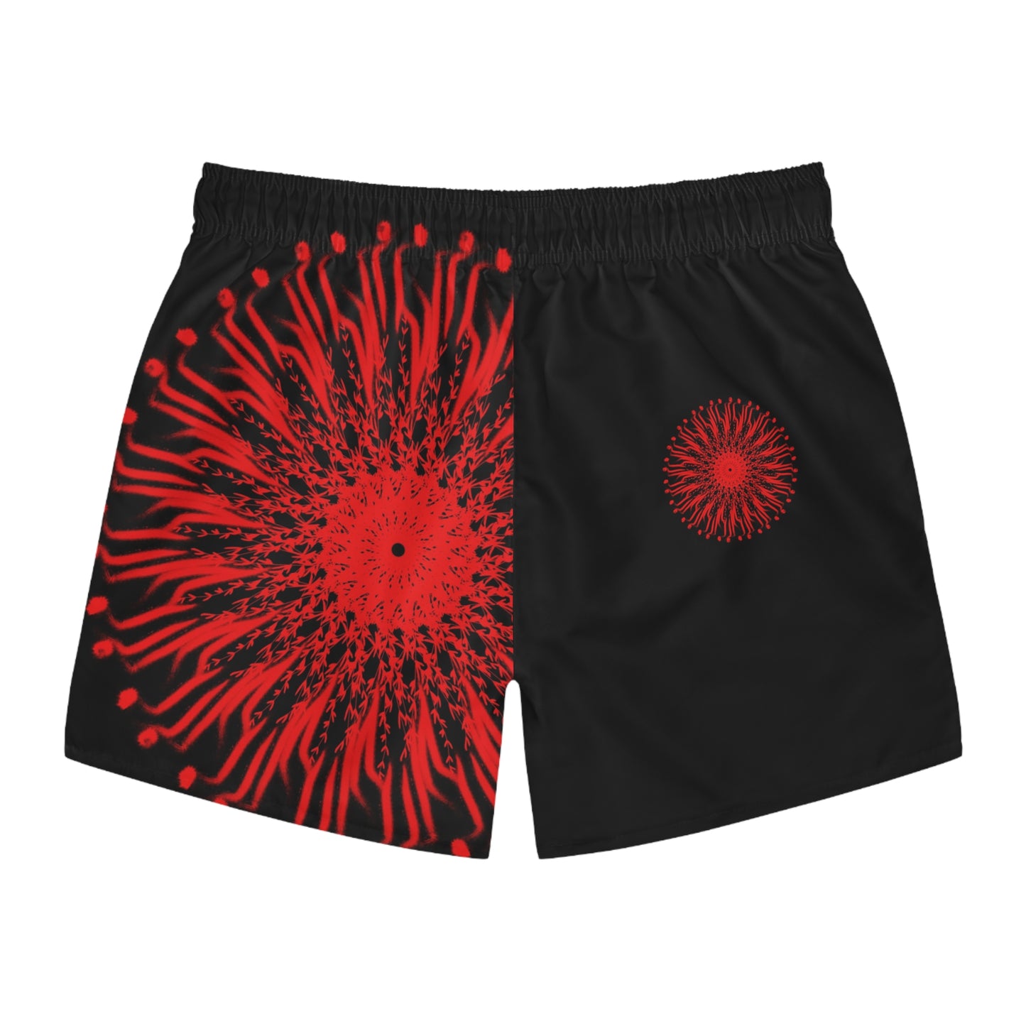 Vibrant Patterned Swim Trunks, Men's Beachwear, Summer Essentials, Pool Party Attire, Trendy Swimwear, Vacation Gear