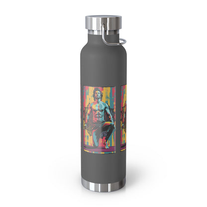 Colorful Insulated Water Bottle - 22oz - Perfect for Fitness, Travel, Hydration, Gifts & Eco-Conscious Living