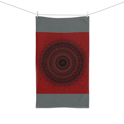 Bohemian Spiral Design Hand Towel – Stylish Décor for Home & Kitchen