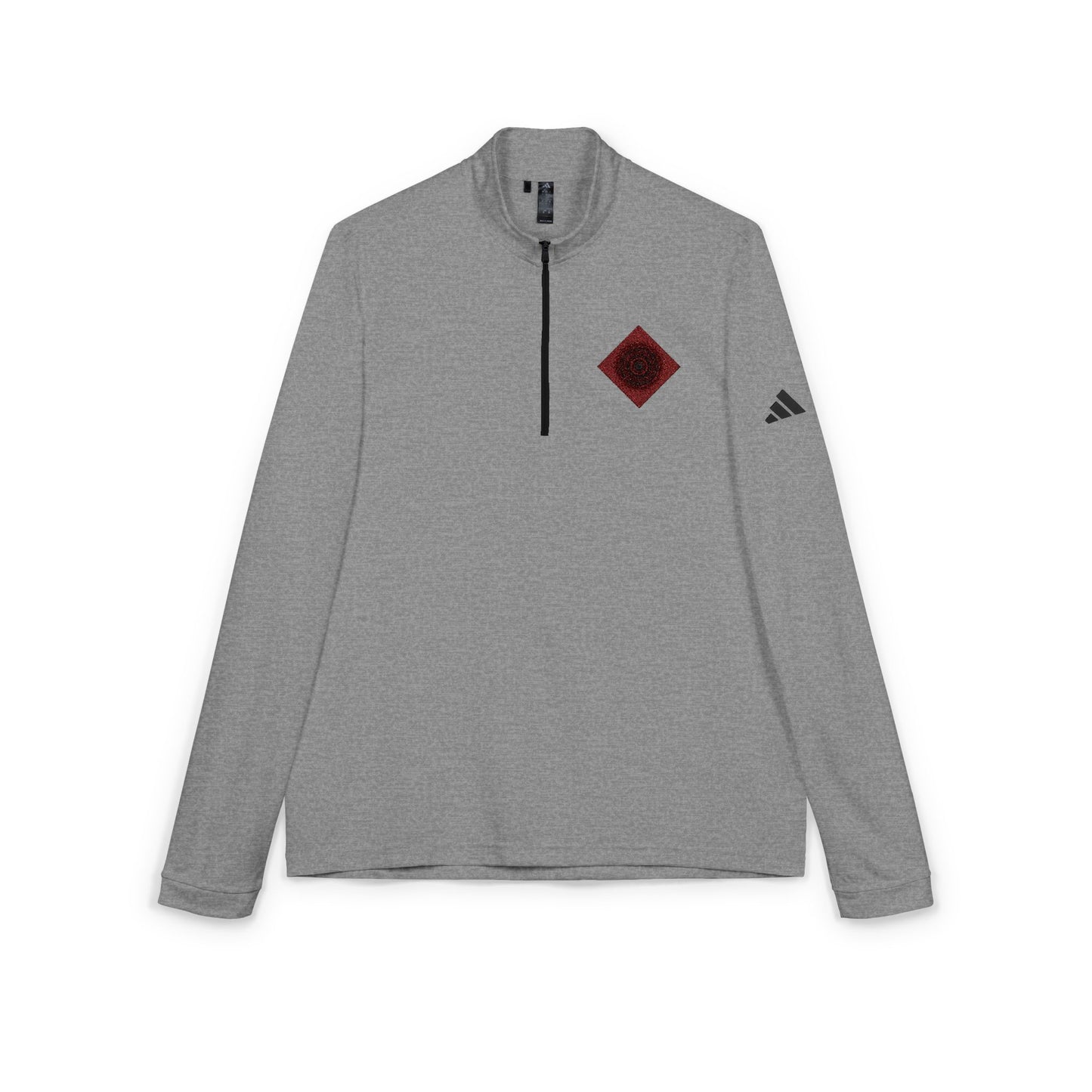 Adidas Quarter-Zip Pullover - Red Mandala Inspired