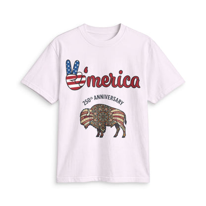America 250th Anniversary Bison T-Shirt – Patriotic USA Celebration Tee