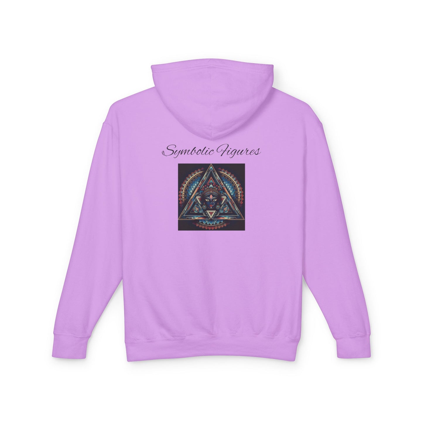 Vibrant Artistic Hoodie, Symbolic Figures Design, Lightweight Sweatshirt for Casual Wear, Unique Gift for Art Lovers, Cozy Unisex Clothing