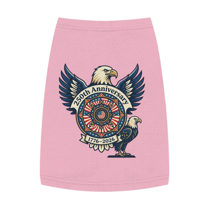 Patriotic 250th Anniversary Pet Tank Top — 1776–2026 Eagle Memorial