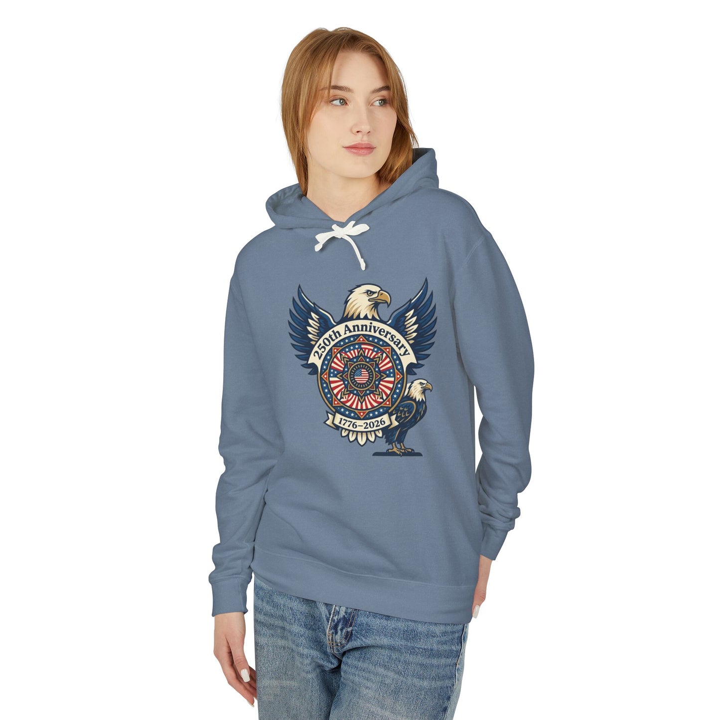 Eagle 250th Anniversary Hoodie — Patriotic American Eagle Sweatshirt (1776–2026)
