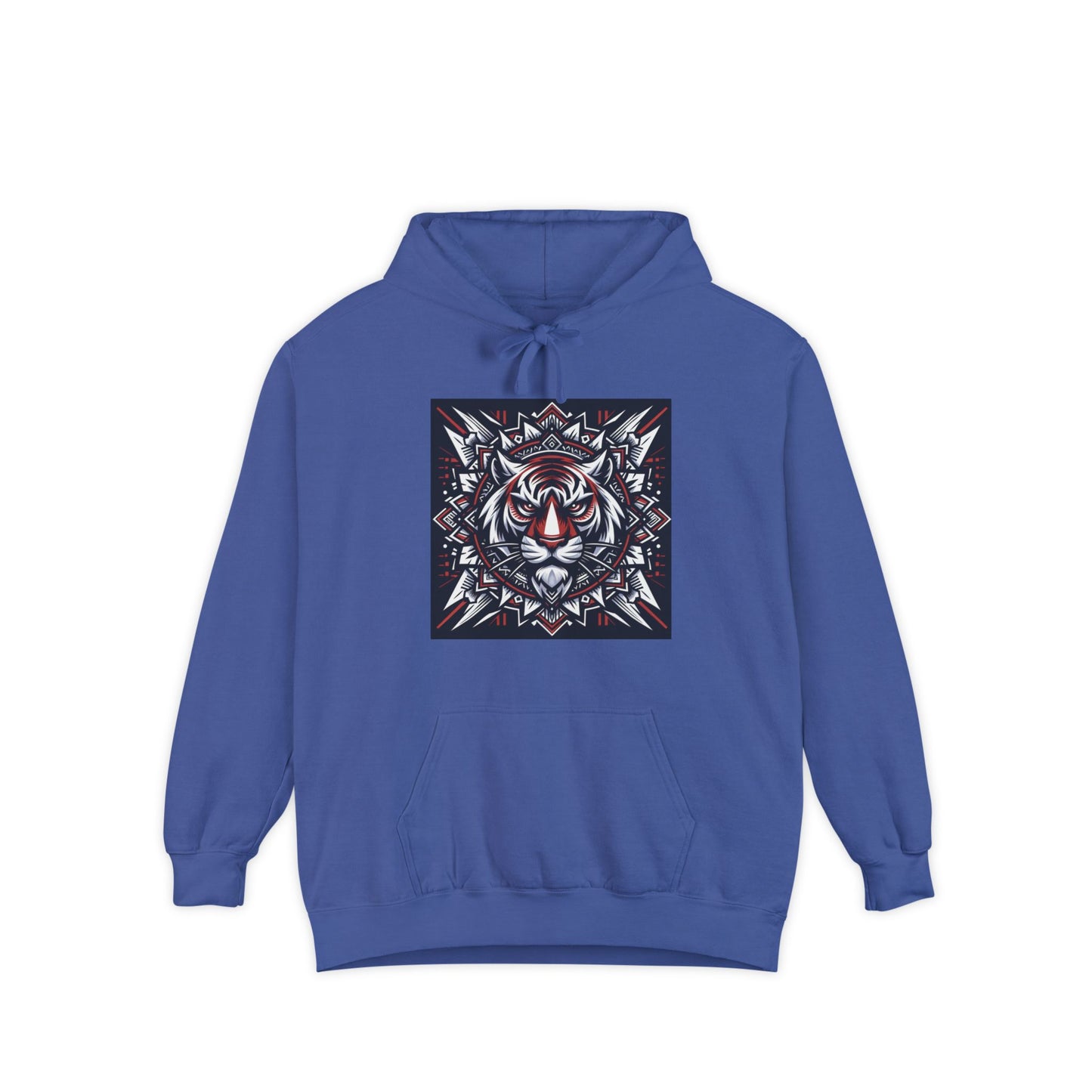 Fearless Tiger Design Hoodie, Cozy Unisex Hoodie, Gift for Him/Her, Stylish Casual Wear, Cool Streetwear