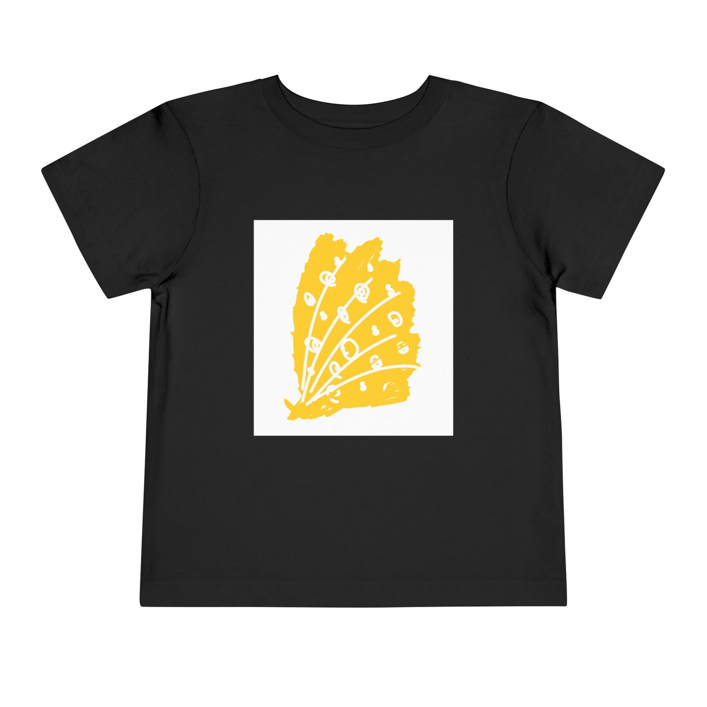 Sunny Leaf Toddler Tee, Cute Kid's Shirt, Summer Outfit, Nature Inspired Tee, Gift for Toddlers, Playtime Clothing, Eco-Friendly Tee