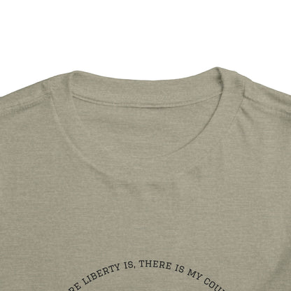 Patriotic Toddler Tee, Cute Kids Patriotic Shirt, Fun 4th of July Gift, Toddler Independence Day Shirt, Citizenship Tee