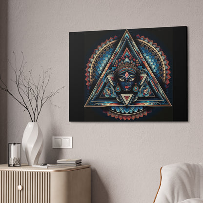 Bohemian Canvas Wall Art - Sacred Triangle Design