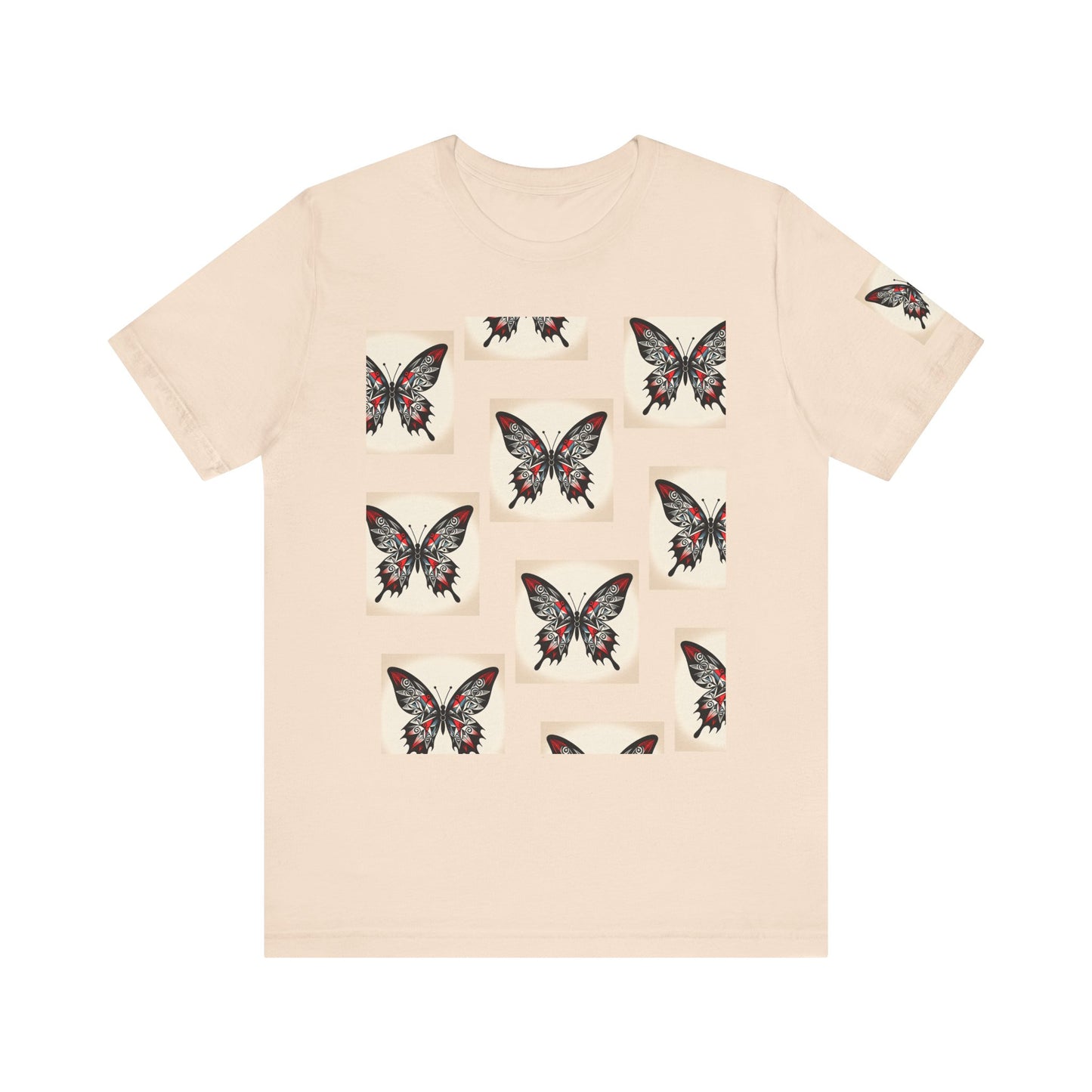 Butterfly Graphic Tee | Unisex Short Sleeve Shirt, Casual Wear, Nature Lover Gift, Boho Style, Summer Fashion