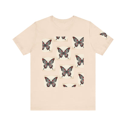 Butterfly Graphic Tee | Unisex Short Sleeve Shirt, Casual Wear, Nature Lover Gift, Boho Style, Summer Fashion