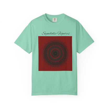 Symbolic Figures Unisex Garment-Dyed T-Shirt - Bohemian Style for Art Lovers