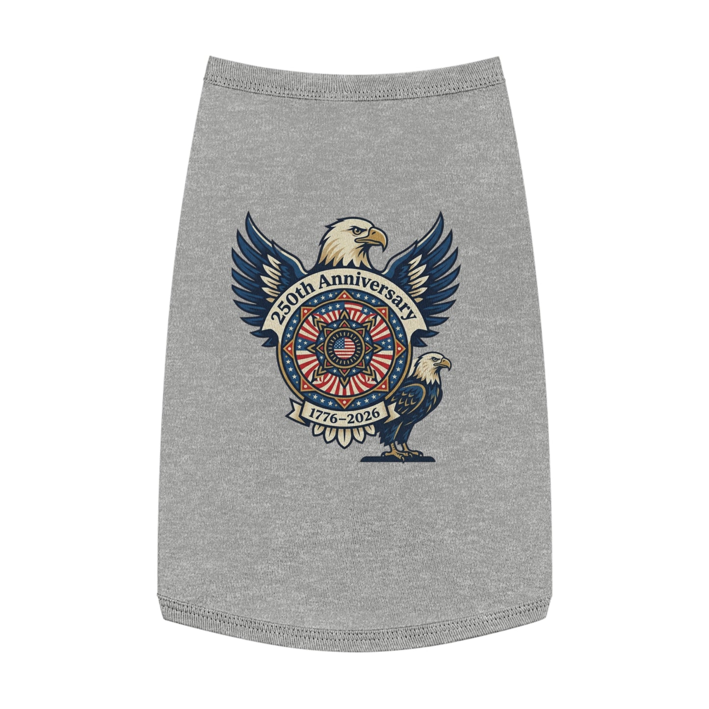 Patriotic 250th Anniversary Pet Tank Top — 1776–2026 Eagle Memorial