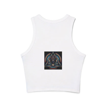 Bohemian Spirit Racer Tank Top | Yoga, Festival Wear, Summer Vibes, Comfortable Top, Graphic Tee