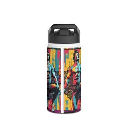Vibrant Stainless Steel Water Bottle - Motivational Gym Hydration, Eco-Friendly Travel Mug, Fitness Gift, Workout Accessory