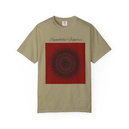 Symbolic Figures Unisex Garment-Dyed T-Shirt - Bohemian Style for Art Lovers