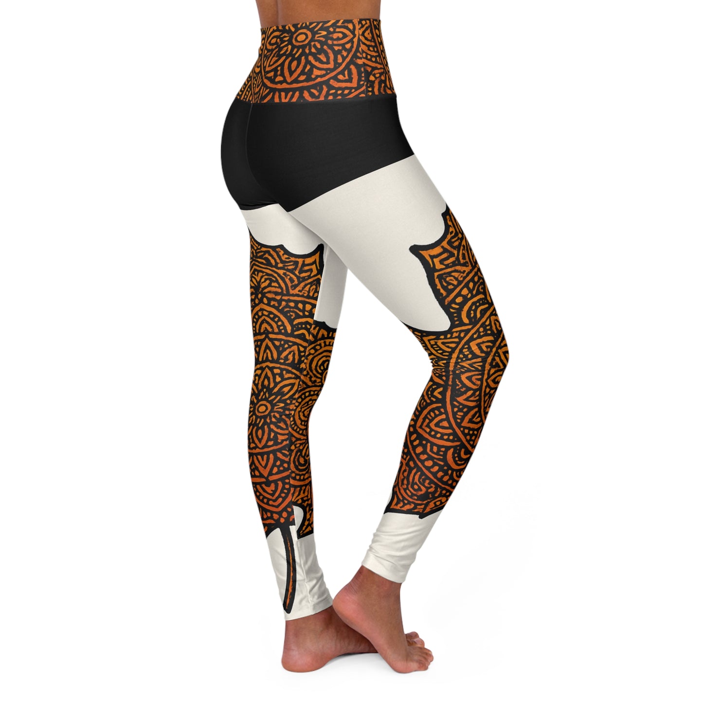 High Waisted Yoga Leggings (AOP)