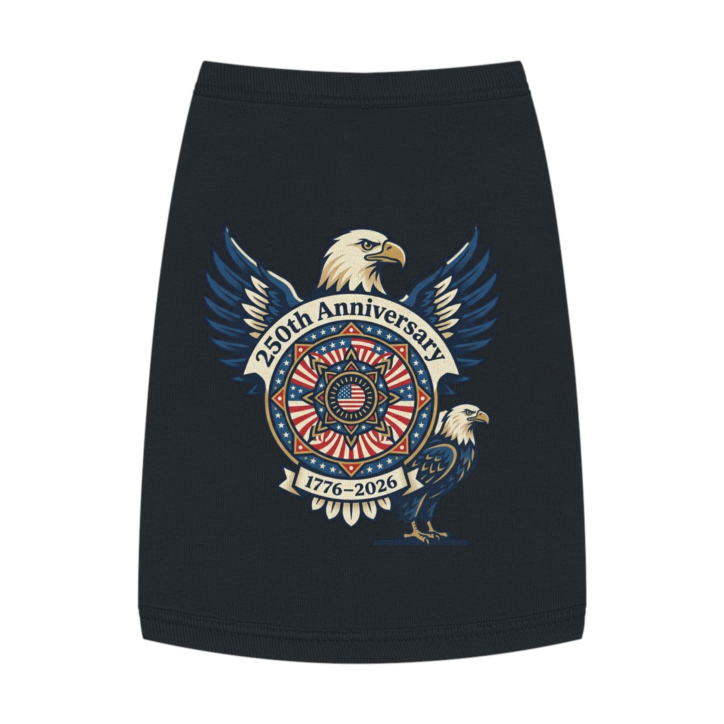 Patriotic 250th Anniversary Pet Tank Top — 1776–2026 Eagle Memorial
