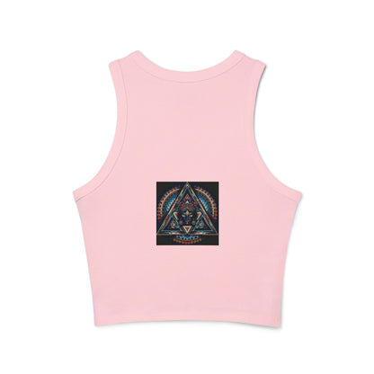 Bohemian Spirit Racer Tank Top | Yoga, Festival Wear, Summer Vibes, Comfortable Top, Graphic Tee