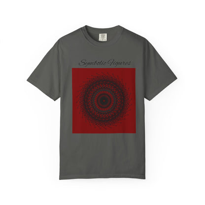 Symbolic Figures Unisex Garment-Dyed T-Shirt - Bohemian Style for Art Lovers