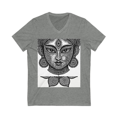 Bohemian Spirit V-Neck Tee, Women’s Graphic Tee, Spiritual Shirt, Festival Apparel, Boho Style