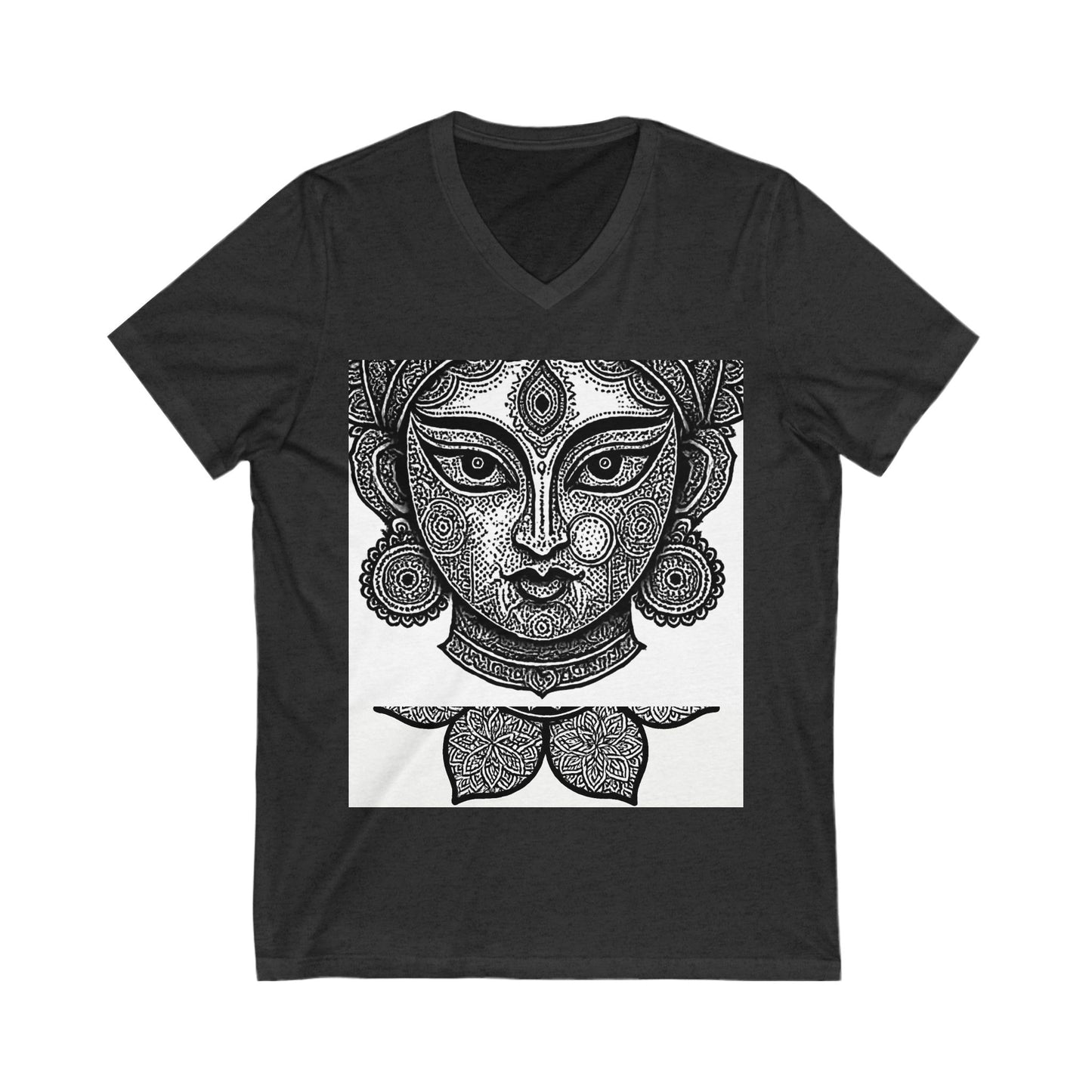 Bohemian Spirit V-Neck Tee, Women’s Graphic Tee, Spiritual Shirt, Festival Apparel, Boho Style