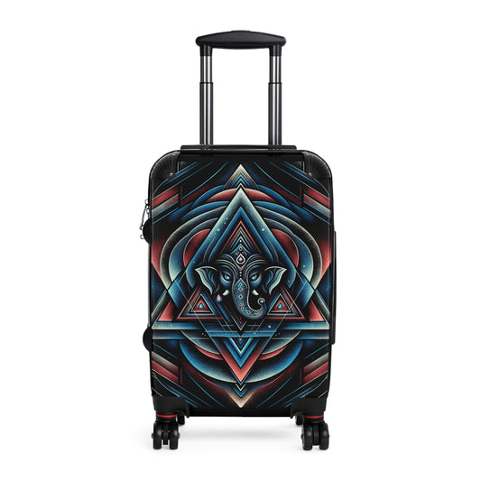 Bohemian Elephant Suitcase, Travel Luggage, Festival Gear, Summer Vacation Bag, Unique Gift for Wanderers