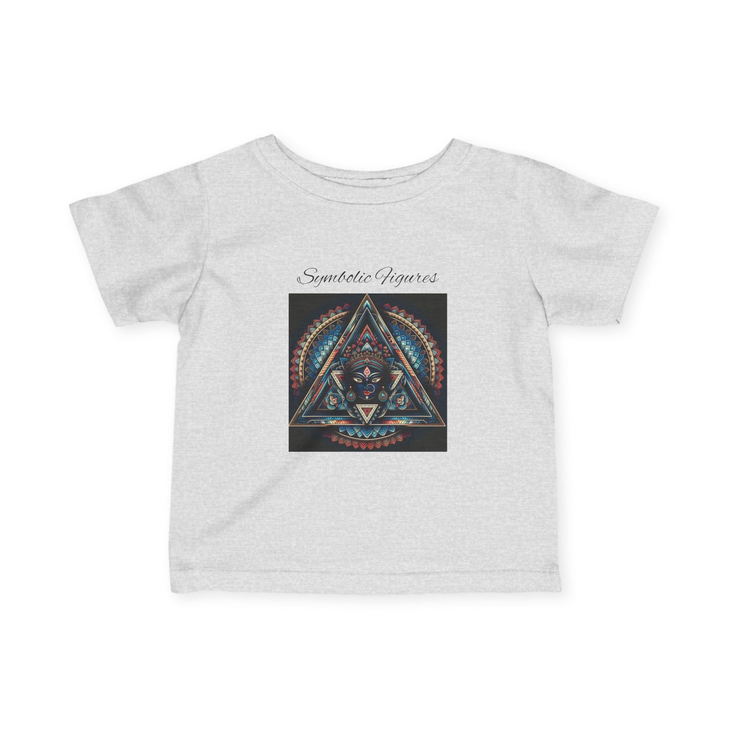 Infant Fine Jersey Tee with Geometric Design, Cute Baby T-Shirt, Unique Baby Gift, Toddler Fashion, Kids' Graphic Tee, Stylish Infant Wear