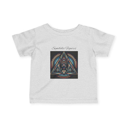 Infant Fine Jersey Tee with Geometric Design, Cute Baby T-Shirt, Unique Baby Gift, Toddler Fashion, Kids' Graphic Tee, Stylish Infant Wear