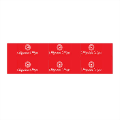 Bumper Sticker — Red 'Mandala Muse' Logo Strip