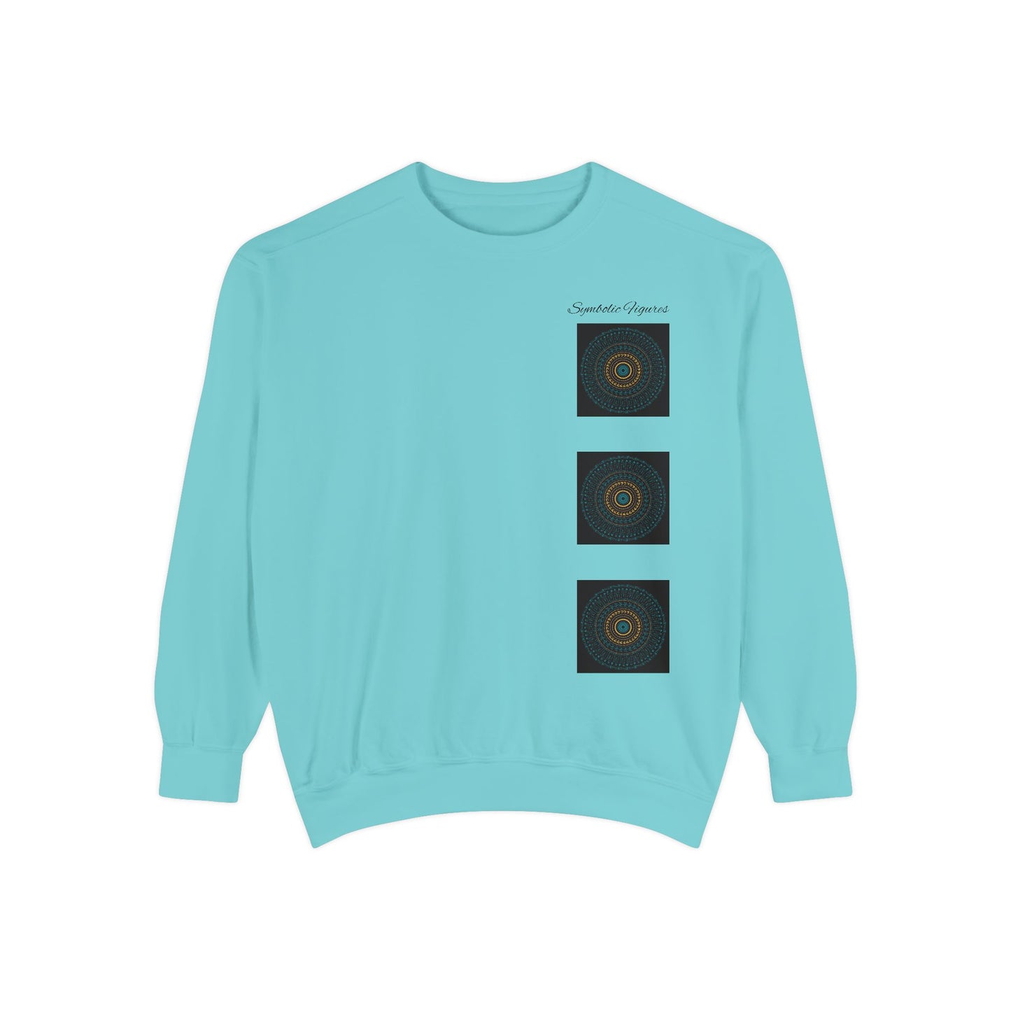 Boho Art Sweatshirt - Unisex Garment-Dyed, Comfortable, Perfect for Cozy Days, Gift for Friends, Casual Wear, Art Lover's Essential