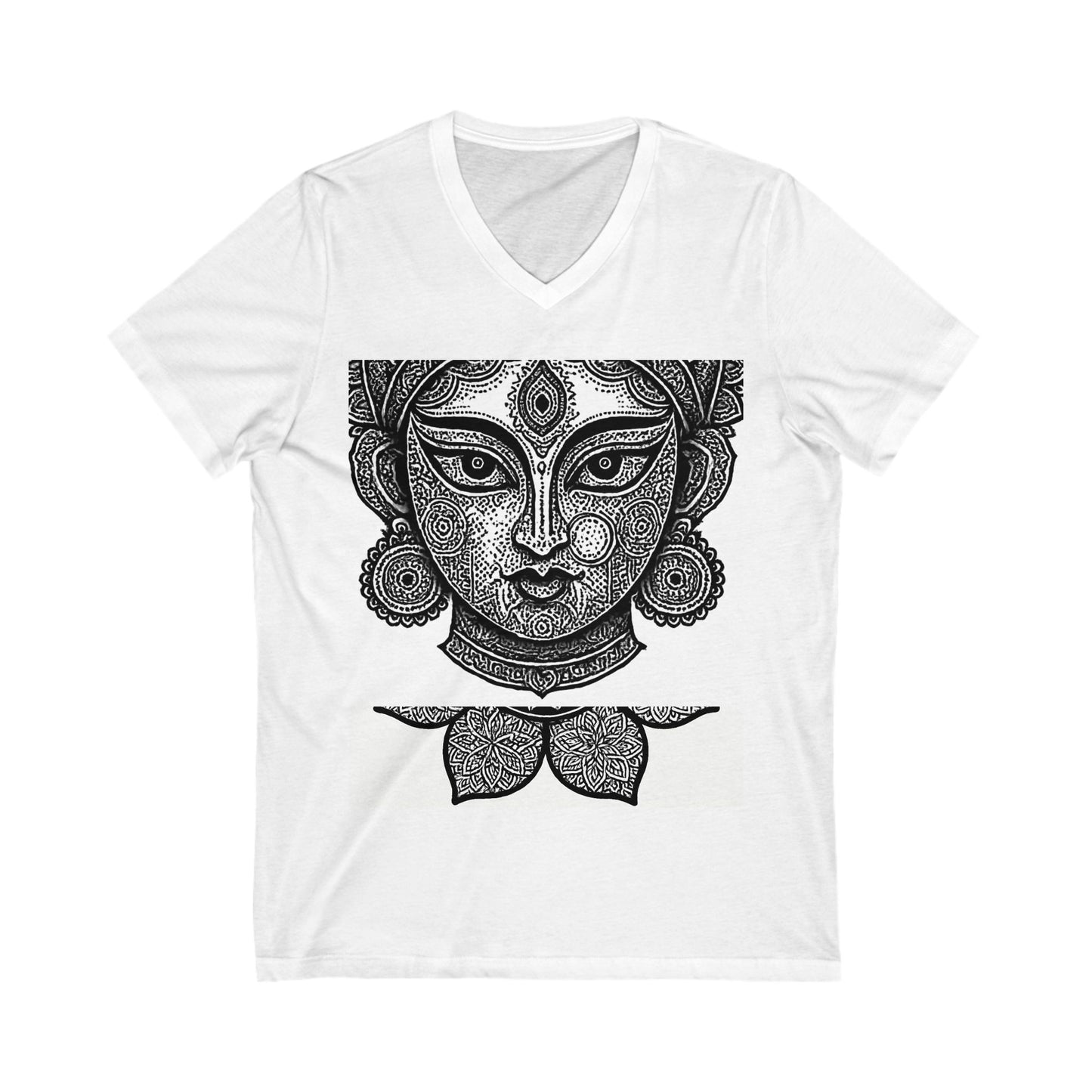 Bohemian Spirit V-Neck Tee, Women’s Graphic Tee, Spiritual Shirt, Festival Apparel, Boho Style