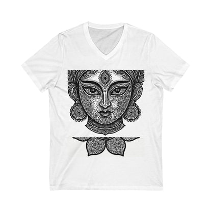 Bohemian Spirit V-Neck Tee, Women’s Graphic Tee, Spiritual Shirt, Festival Apparel, Boho Style