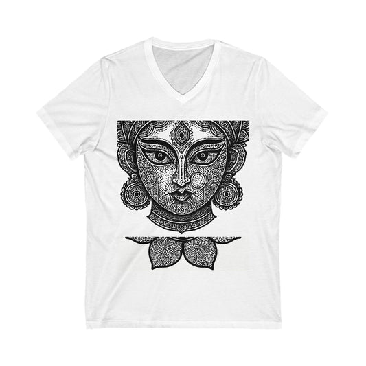 Bohemian Spirit V-Neck Tee, Women’s Graphic Tee, Spiritual Shirt, Festival Apparel, Boho Style