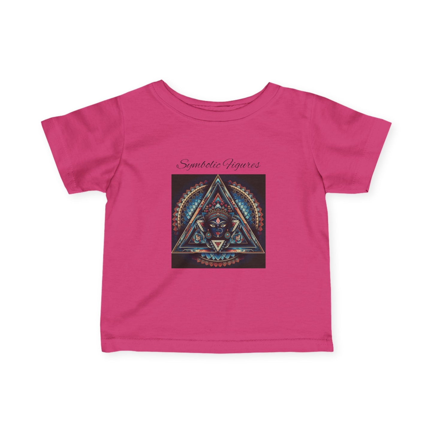 Infant Fine Jersey Tee with Geometric Design, Cute Baby T-Shirt, Unique Baby Gift, Toddler Fashion, Kids' Graphic Tee, Stylish Infant Wear