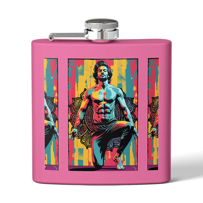 Colorful Yoga Stainless Steel Flask - Perfect for Meditation, Travel, Gifts, Outdoor Adventures, or Celebrations