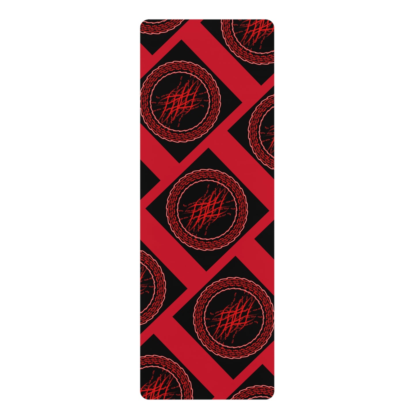 Mandala Pattern Rubber Yoga Mat | Non-Slip Exercise Mat for Yoga and Fitness