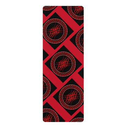 Mandala Pattern Rubber Yoga Mat | Non-Slip Exercise Mat for Yoga and Fitness
