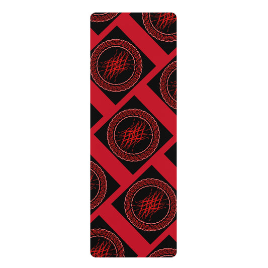Mandala Pattern Rubber Yoga Mat | Non-Slip Exercise Mat for Yoga and Fitness