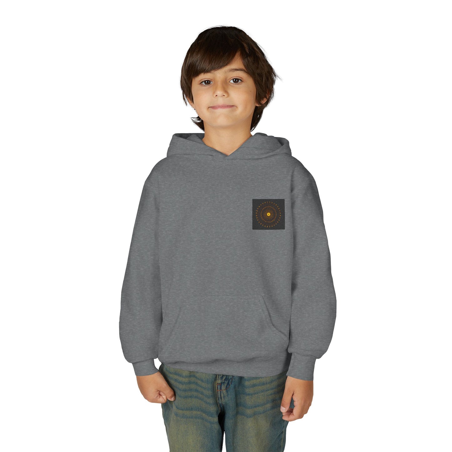 Youth Hooded Sweatshirt, Cozy Pullover for Kids, Ideal for Casual Wear, Perfect for Holidays, Gift for Birthdays, Comfortable Layering