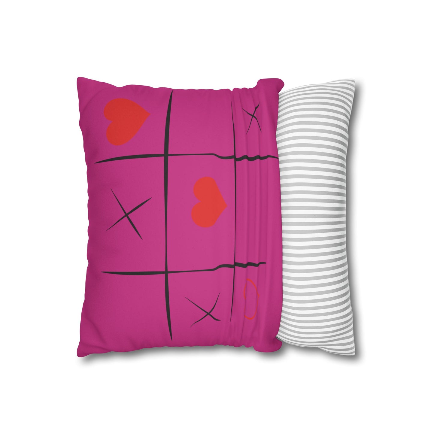 Wild Hearts Don't Break Faux Suede Pillowcase – Boho Decor for Heartfelt Spaces