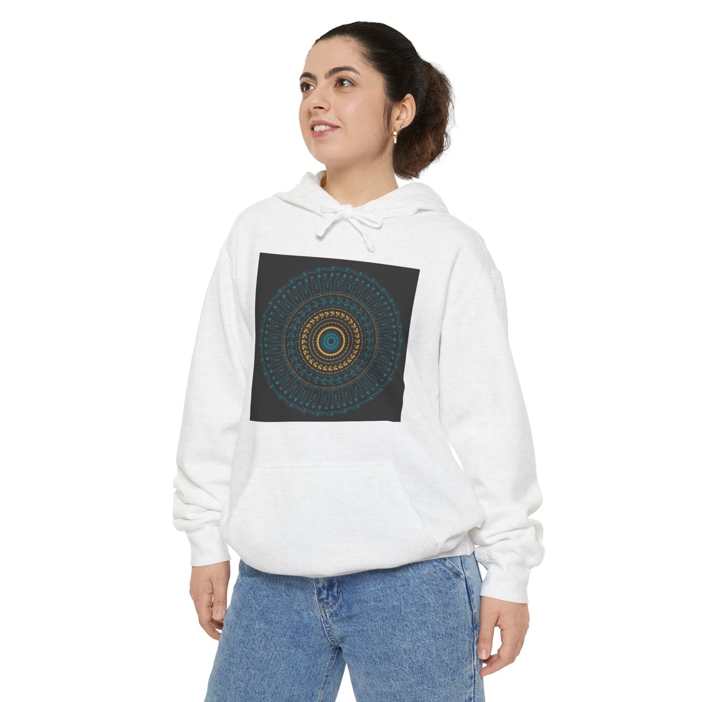 Cosy Unisex Garment-Dyed Hoodie with Unique Red Design | Ideal for Casual Wear, Gift Ideas, Men & Women, Cozy Layering, Fall Fashion