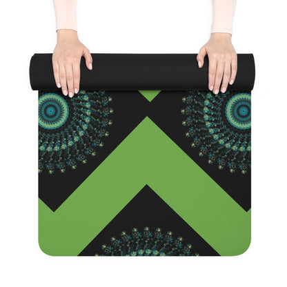 Mandala Pattern Rubber Yoga Mat | Non-Slip Exercise Mat for Yoga and Fitness