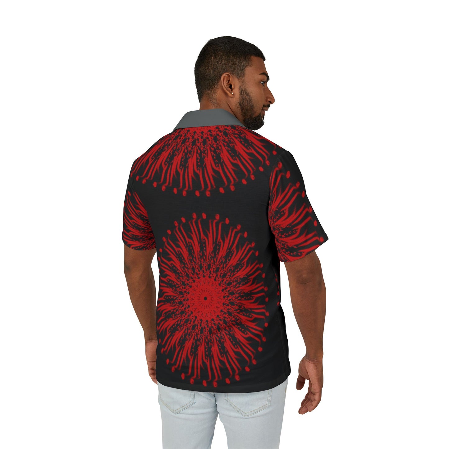 Men's Hawaiian Camp Shirt, Stylish Tropic Shirt, Party Outfit, Summer Wear, Vacation Essential