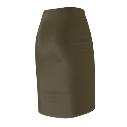 Patriotic Eagle Pencil Skirt — 'America' Graphic High-Waist Pencil Skirt