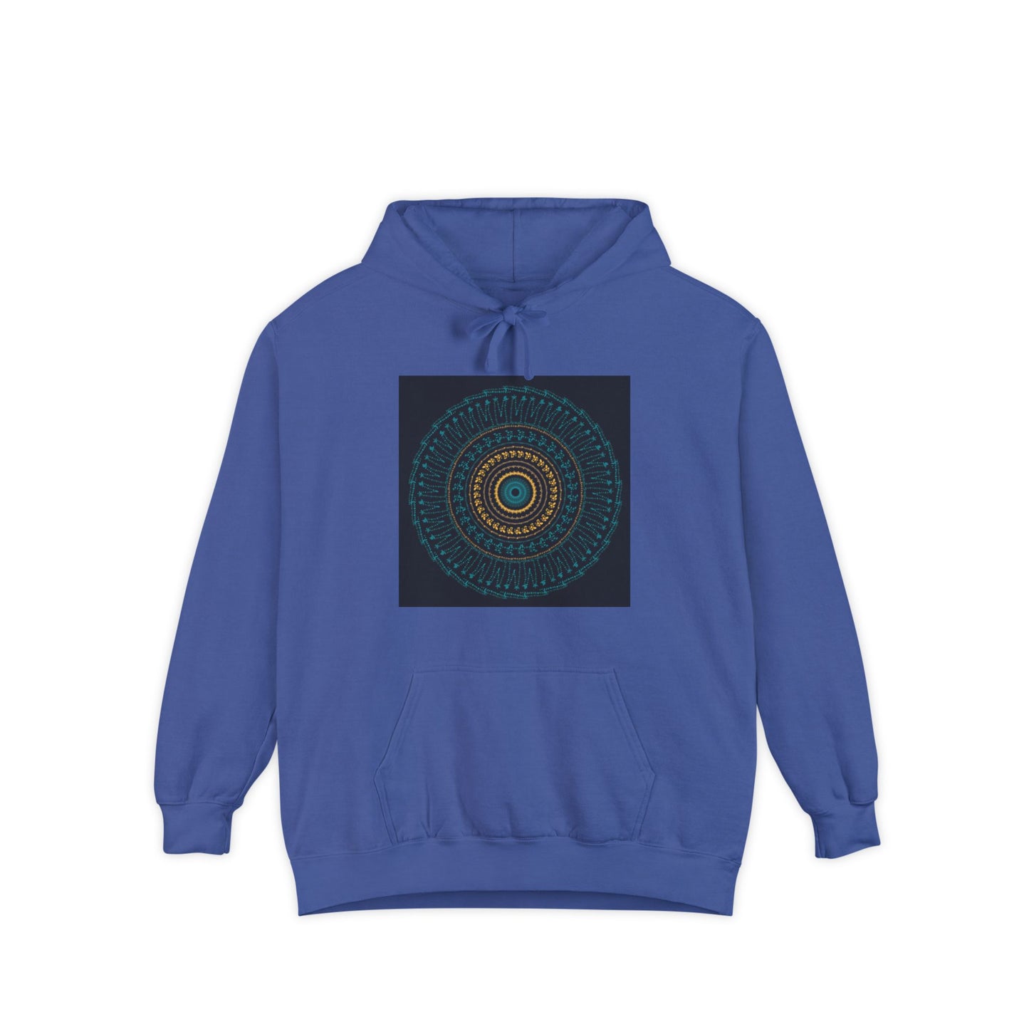 Cosy Unisex Garment-Dyed Hoodie with Unique Red Design | Ideal for Casual Wear, Gift Ideas, Men & Women, Cozy Layering, Fall Fashion